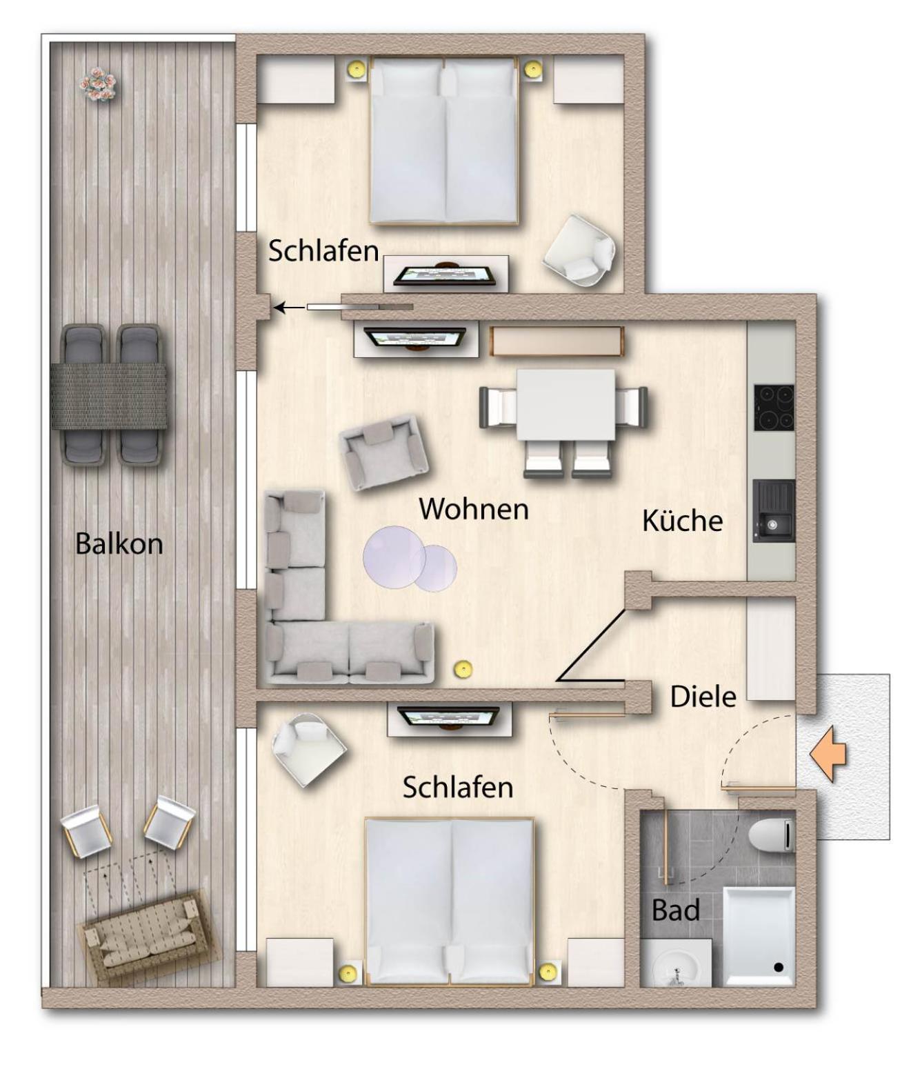 Foerdeferien Bockholmwik Apartment Munkbrarup Bagian luar foto