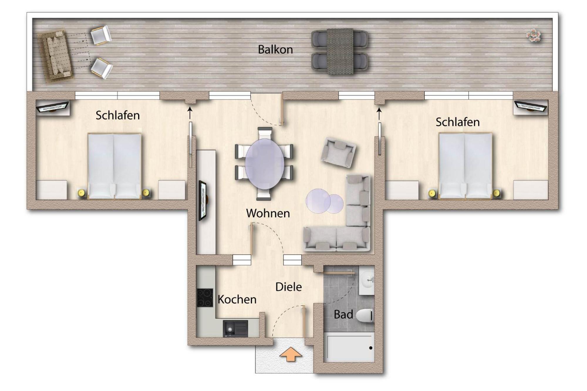 Foerdeferien Bockholmwik Apartment Munkbrarup Bagian luar foto
